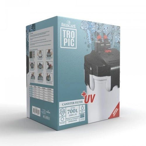 Bioscape Tropic Canister Filter 2200lph UV 9w - FISH HUT AQUA AND PET SUPPLIES - #location#