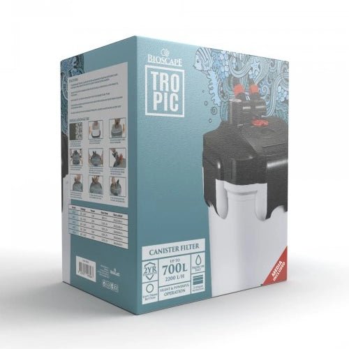 Bioscape Tropic Canister Filter 2200lph - FISH HUT AQUA AND PET SUPPLIES - #location#