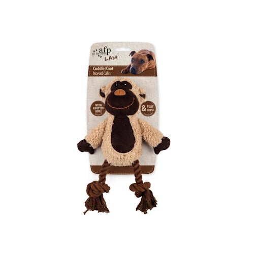 Cuddle Dental Monkey with Rope Dog Toy 31 x 23cm - FISH HUT AQUA AND PET SUPPLIES - #location#