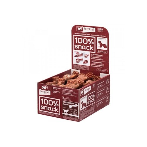 Ferplast 100% Vegetable Dental Snack for Dogs - Medium Size for Waste Odor Control & Oral Health - FISH HUT AQUA AND PET SUPPLIES - #location#