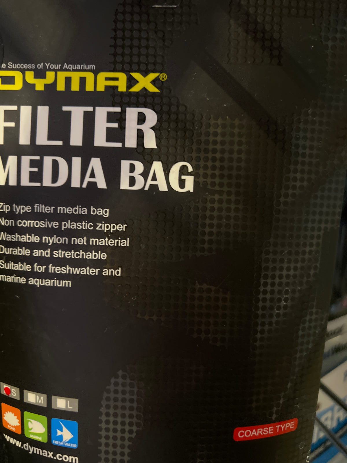 Dymax Filter Media Bag - Coarse Small