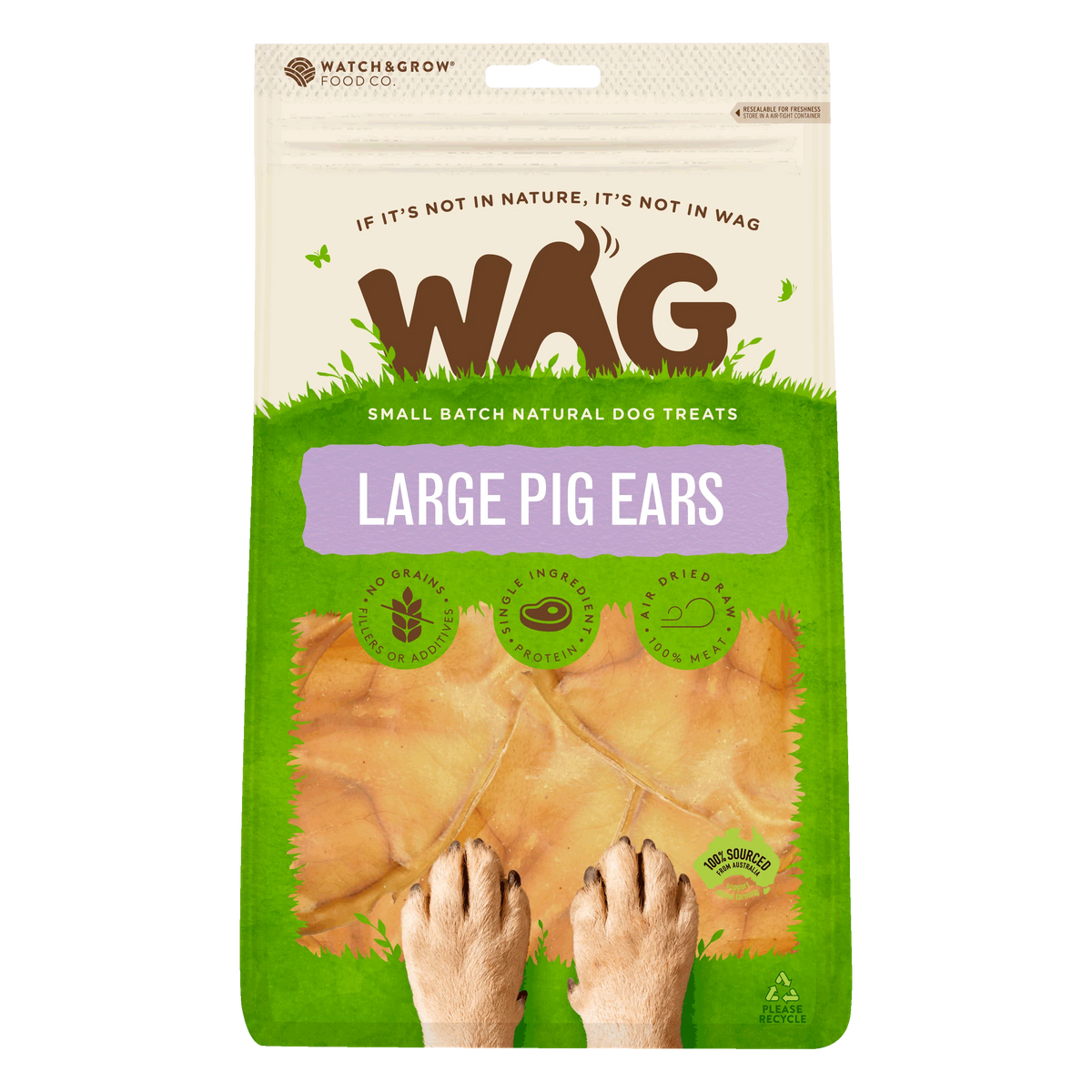 WAG Pigs Ear Single Lge.