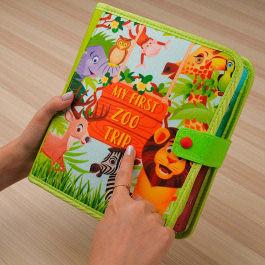 Zoo Adventure Quiet Book - zoo-themed activities
