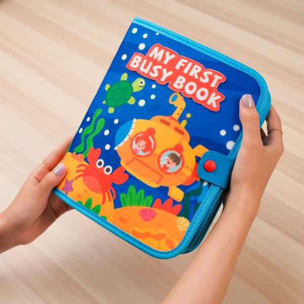 Ocean Adventure Quiet Book - magnetic fishing activity