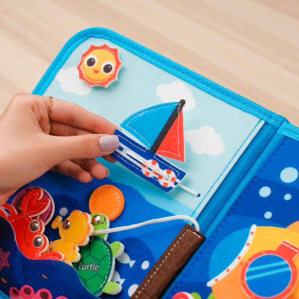 Ocean Adventure Quiet Book - activity elements