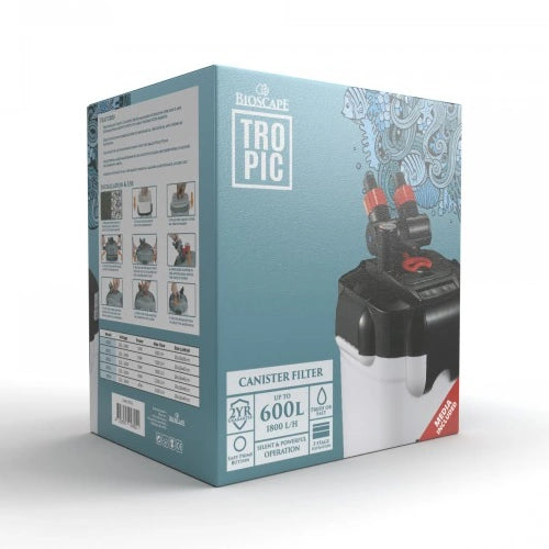 Bioscape Tropic Canister Filter 1800lph - FISH HUT AQUA AND PET SUPPLIES