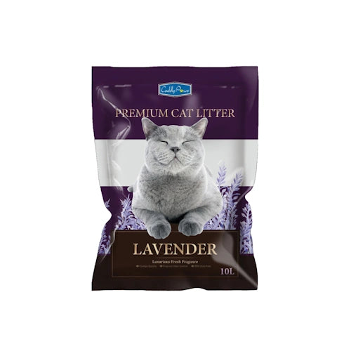 Cuddly Paws Bentonite Cat Litter Lavender - 2.8 kilo - FISH HUT AQUA AND PET SUPPLIES