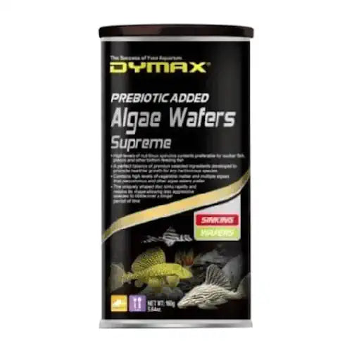 DYMAX ALGAE WAFERS SUPREME 160G SINKING WAFERS - FISH HUT AQUA AND PET SUPPLIES