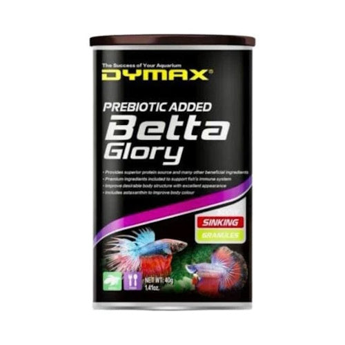 DYMAX BETTA GLORY 40G SLOW SINKING GRANULES - FISH HUT AQUA AND PET SUPPLIES