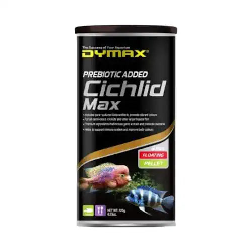 DYMAX CICHLID MAX 120G FLOATING PELLET - FISH HUT AQUA AND PET SUPPLIES