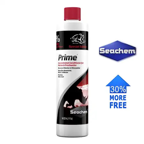 Seachem Prime +30% Bonus Buy 325ml - FISH HUT AQUA AND PET SUPPLIES