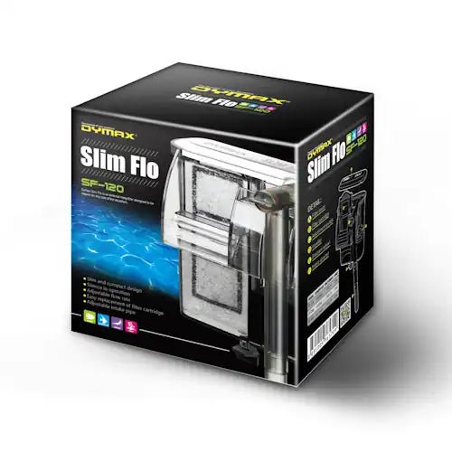 Dymax Slim Flo Hang on Back Filter 120 - 240 - FISH HUT AQUA AND PET SUPPLIES - #location# Main image