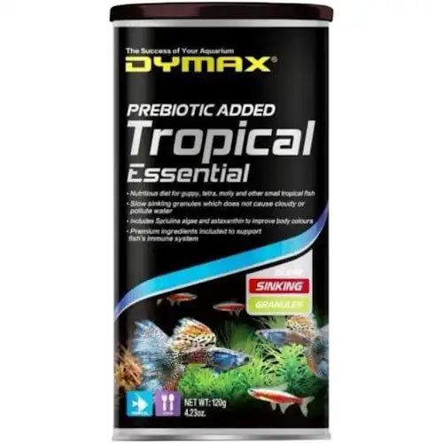 DYMAX TROPICAL ESSENTIAL 120G SINKING GRANULES - FISH HUT AQUA AND PET SUPPLIES - #location#