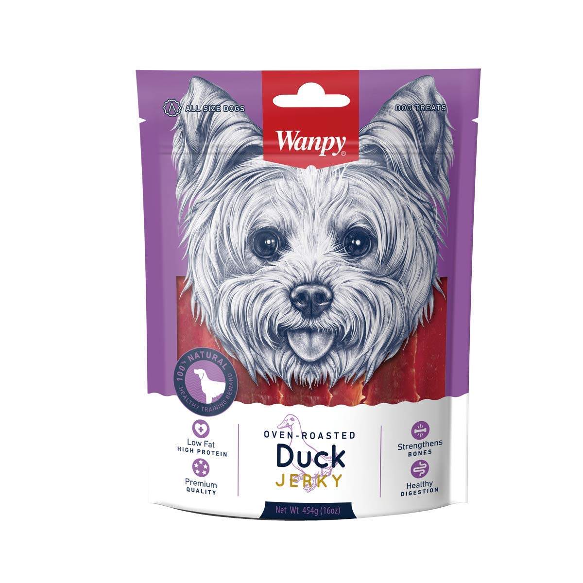 Wanpy Dry Duck Jerky 100gm - FISH HUT AQUA AND PET SUPPLIES - #location#