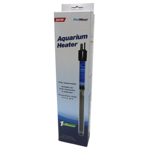 PETWORX AQUARIUM HEATER 200W - FISH HUT AQUA AND PET SUPPLIES