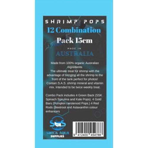 SAS SHRIMP POPS 15CM - COMBINATION 12 - FISH HUT AQUA AND PET SUPPLIES