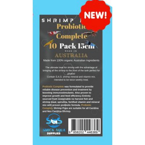 SAS Shrimp Pops 15cm - Probiotic - FISH HUT AQUA AND PET SUPPLIES