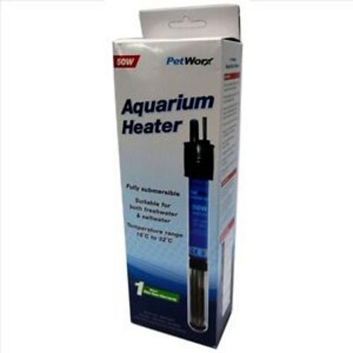 Petworx Aquarium Heater 50W - FISH HUT AQUA AND PET SUPPLIES - #location# Main image